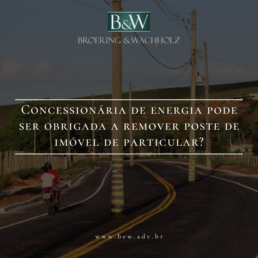 Concessionária de energia pode ser obrigada a remover poste que atrapalha imóvel particular?