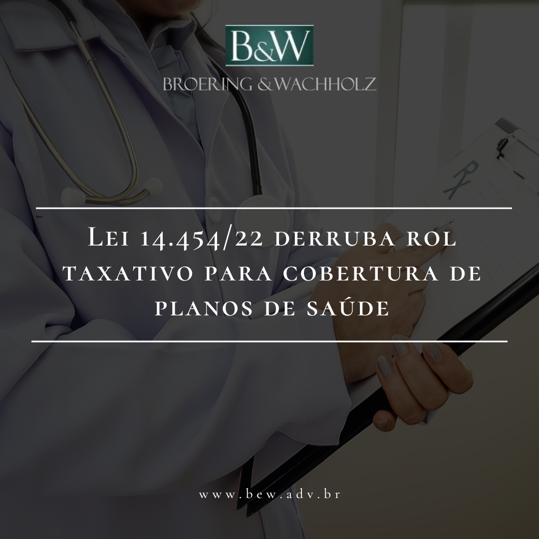 Nova Lei derruba “rol taxativo” para cobertura de planos de saúde